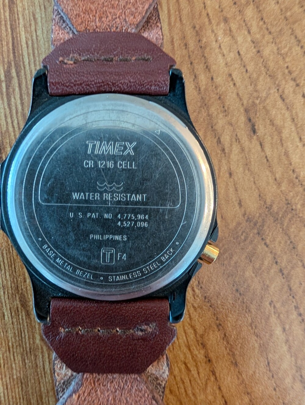 Vintage Mens Timex Watch Brown Leather Band - Picture 14 of 14